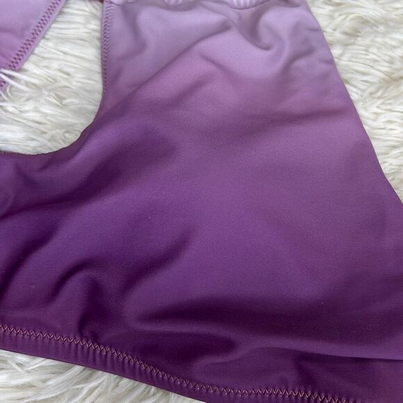 Pinkblush Lavender Ombre Keyhole Front Halter Two-Piece Bikini Set Nwt Large - Picture 5 of 14